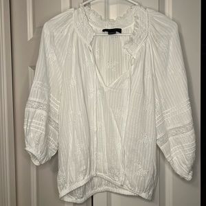 Sanctuary white linen top